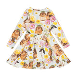 ROCK YOUR BABY Easter Parade Waisted Dress back view
