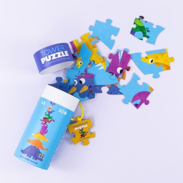 CROCODILE CREEK Tower Puzzle 30 pc - Dinosaur