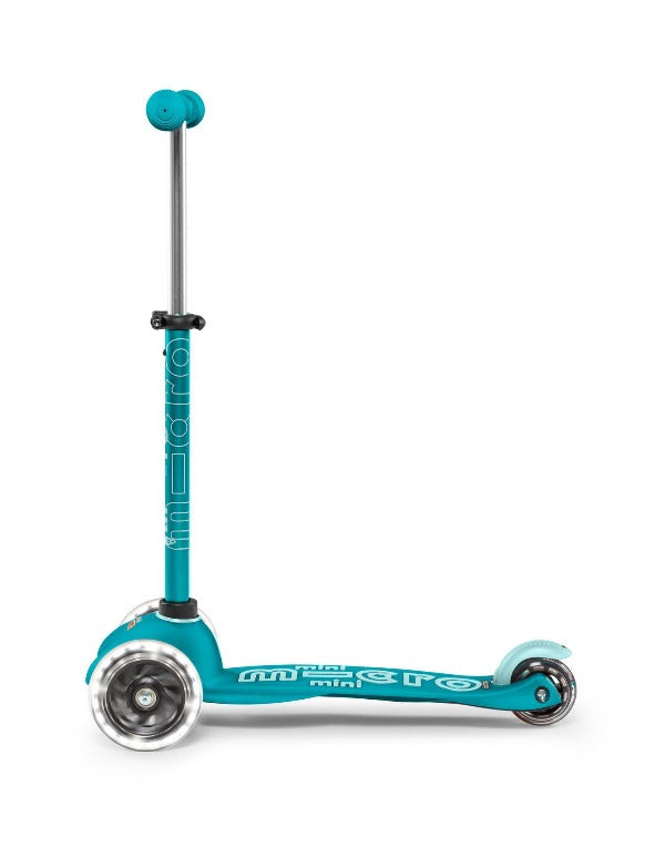 MICRO SCOOTERS Mini Micro Deluxe LED - Aqua side view