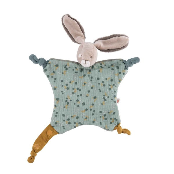 MOULIN ROTY Trois Petits Lapins sage rabbit comforter