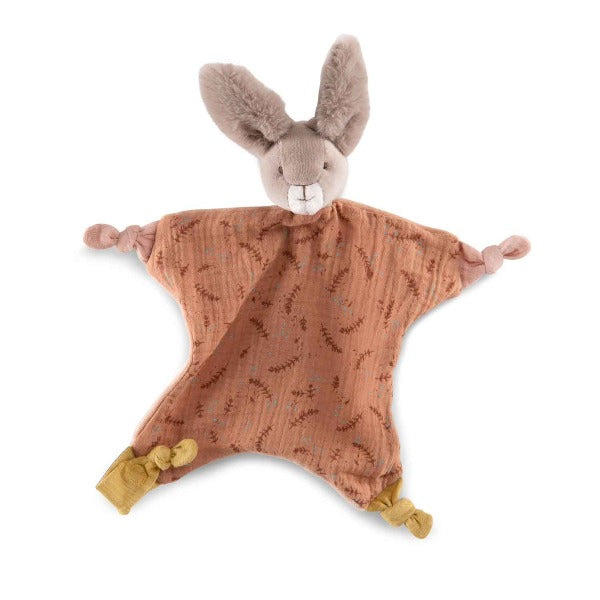 MOULIN ROTY Trois Petits Lapins clay rabbit comforter
