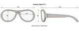 Babiators Aviators Sunglasses size chart 6+ years