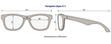Babiators Navigators Sunglasses size chart 6+ years