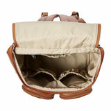 OiOi Faux Leather Nappy Backpack - Tan