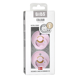 BIBS Colour 2 Pack - Baby Pink size 1 packaged