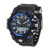 CAC-126-M01 CACTUS Mighty - Kids AnaDigi Watch - Black/Blue 