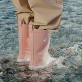 Child wearing the CRYWOLF Rain Boots Blush 