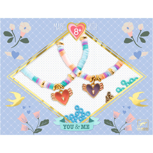 DJECO You & Me Heishi Hearts Beads Set boxed