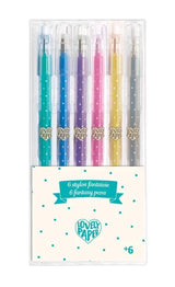 DJECO | Lovely Paper - 6 Glitter Gel Pens