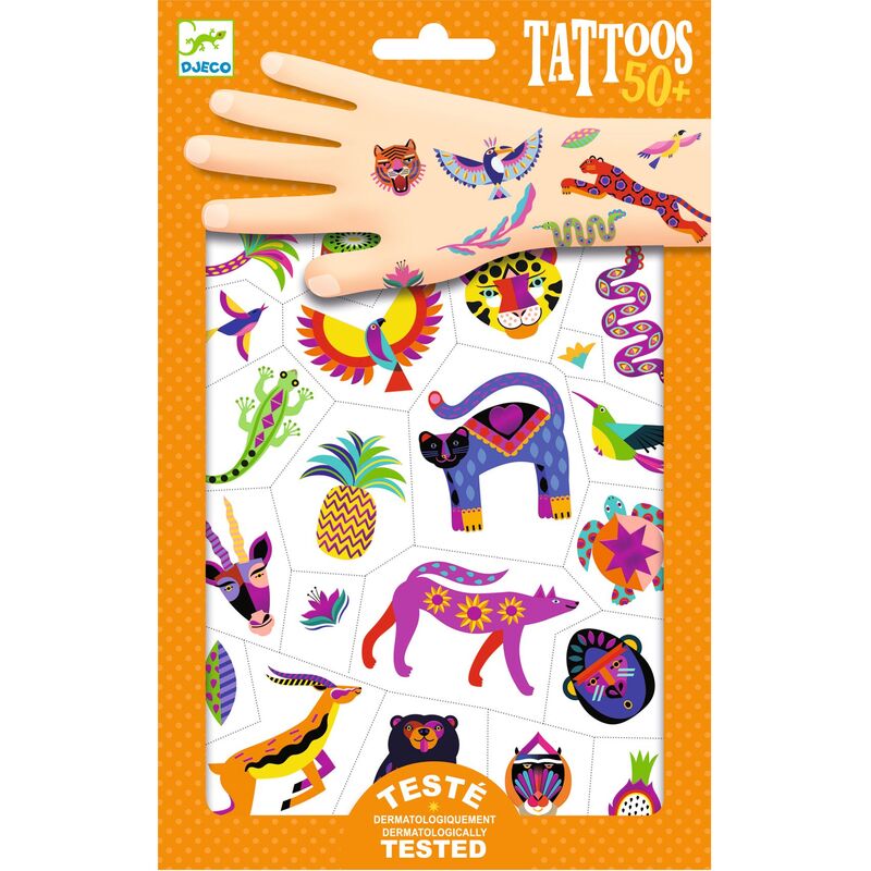 DJ9609 DJECO Wild Beauty Tattoos packaged