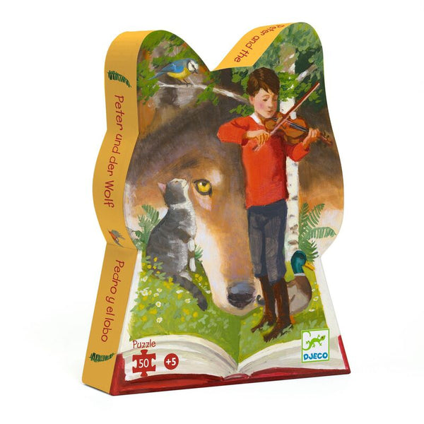 DJECO Peter and the Wolf 50pc Silhouette Puzzle BOXED