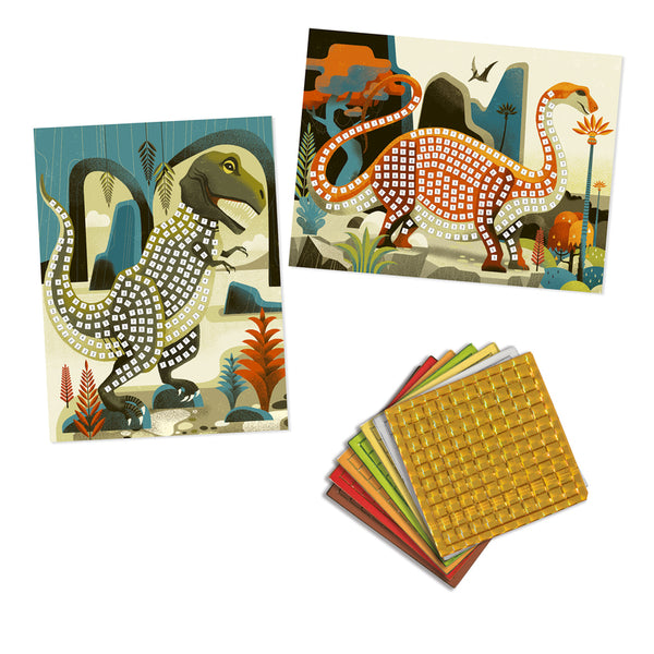 DJECO Dinosaurs Mosaics contents