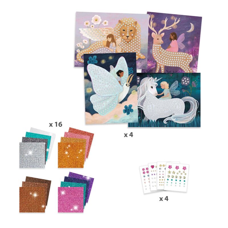 DJECO The Enchanted World Mosaic Kit contents