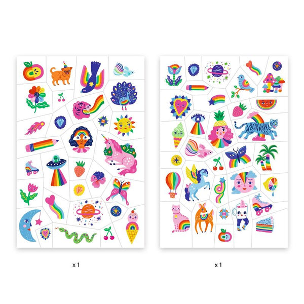 DJECO Rainbow Tattoos x 2 sheets