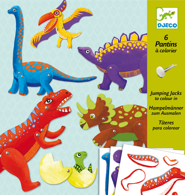 DJECO Dinos Small Puppets packaged