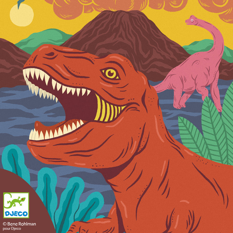 DJECO When Dinosaurs Reigned Scratch Cards