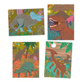DJECO When Dinosaurs Reigned Scratch Cards x 4 cards
