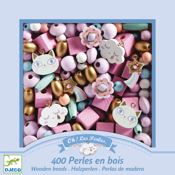 DJECO Rainbow Wooden Beads