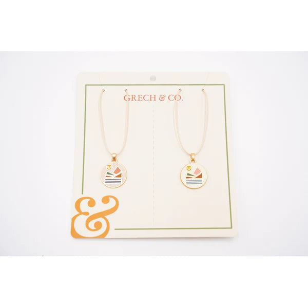 GRECH & CO Enamel Necklaces 2 pieces - Landscape