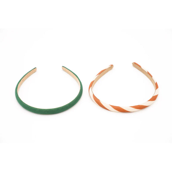 GRECH & CO Headband - Set of 2 - Stripes Atlas + Tierra