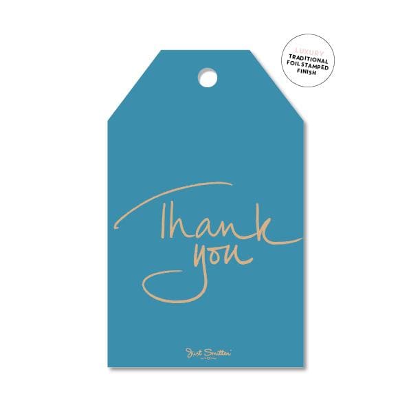 JUST SMITTEN CARDS | Thank you Gift Tag