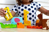 KIDDIE CONNECT Wild Animal Chunky Puzzle - Juno Boutique