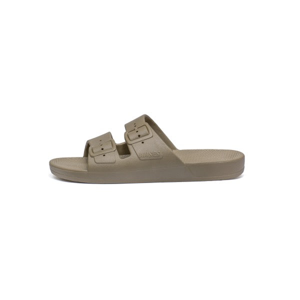 FREEDOM MOSES Khaki kids sandals side view 