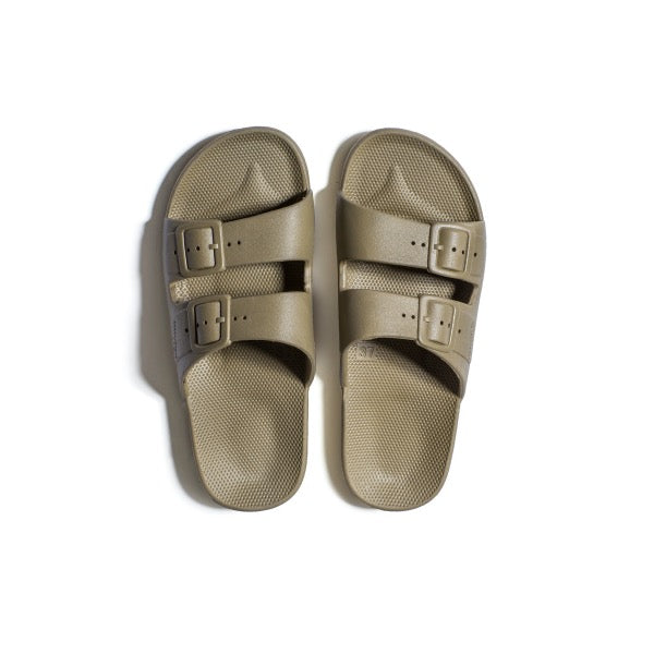 FREEDOM MOSES Khaki kids sandals top view 