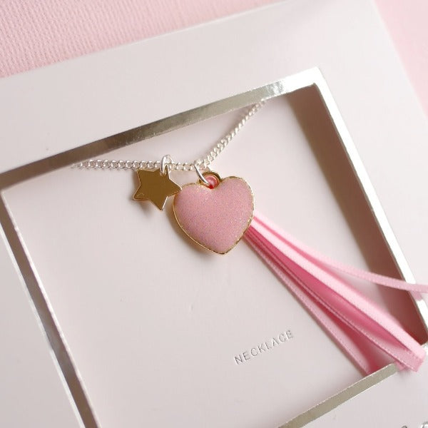 LAUREN HINKLEY Fantasia Heart Necklace boxed