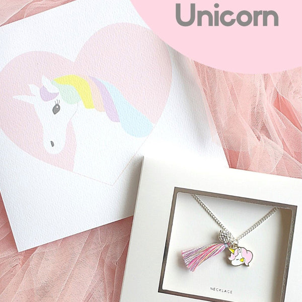 LAUREN HINKLEY Rainbow Unicorn Necklace