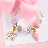 LAUREN HINKLEY Unicorn Carousel Charm Bracelet