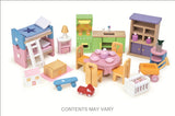 LE TOY VAN Daisylane Sweetheart Cottage with furniture