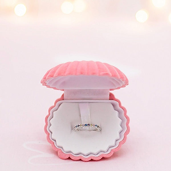 LAUREN HINKLEY Rainbow Connection Ring in Shell Box