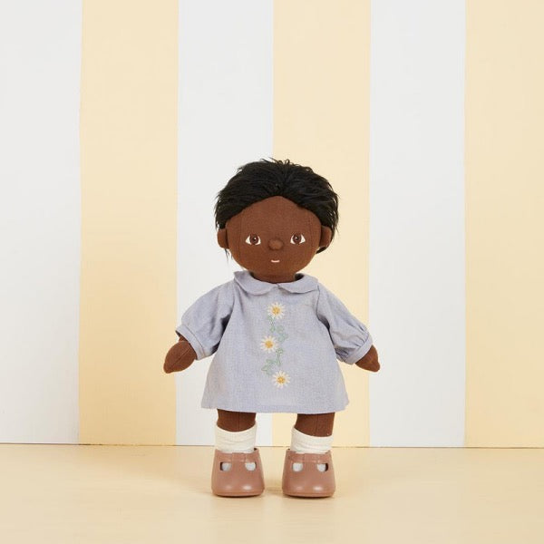 Tiny wearing the OLLI ELLA Dinkum Doll Cotton Daisy Dress