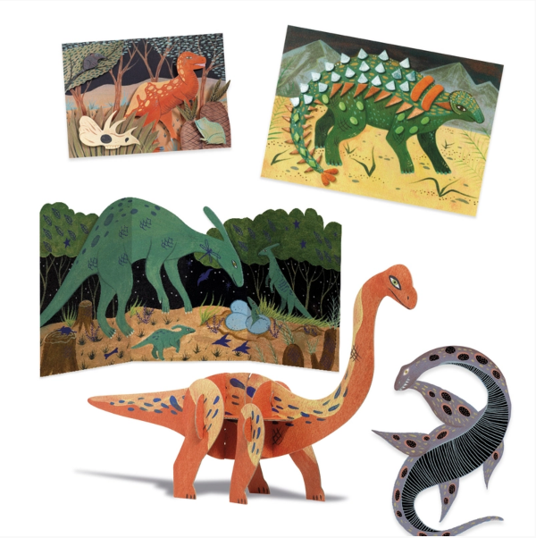 DJECO The World of Dinosaurs Multi Craft Box Kit