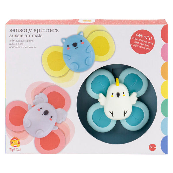 TIGER TRIBE Sensory Spinners - Aussie Animals packaged