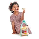 Child playing with the TENDER LEAF Mini Chef Afternoon Tea Set