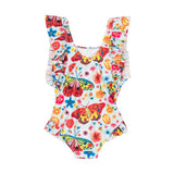 ROCK YOUR BABY Butterflies One-Piece Swim with Full Lining BACK VIEW