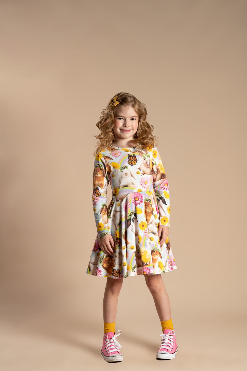 ROCK YOUR BABY Easter Parade Waisted Dress