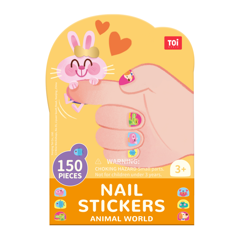 TOi Nail Sticker - Animal World packaged