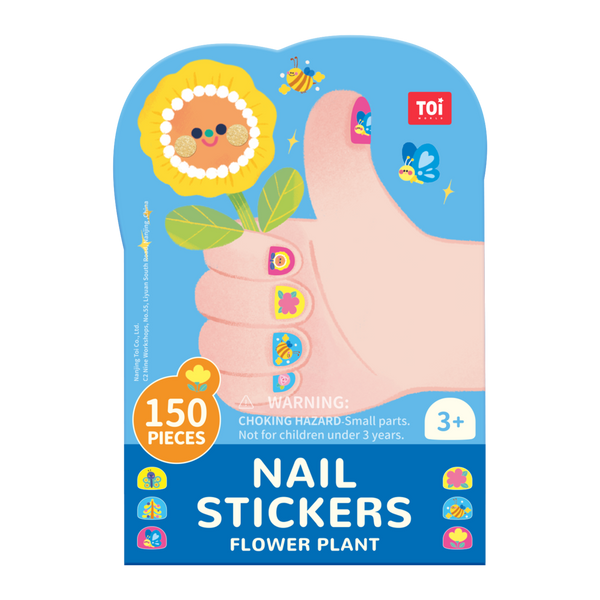 TOi Nail Sticker - Flower Plant packaged