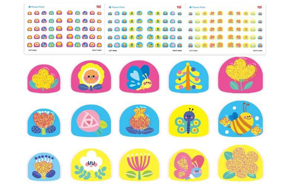 TOi Nail Sticker - Flower Plant contents