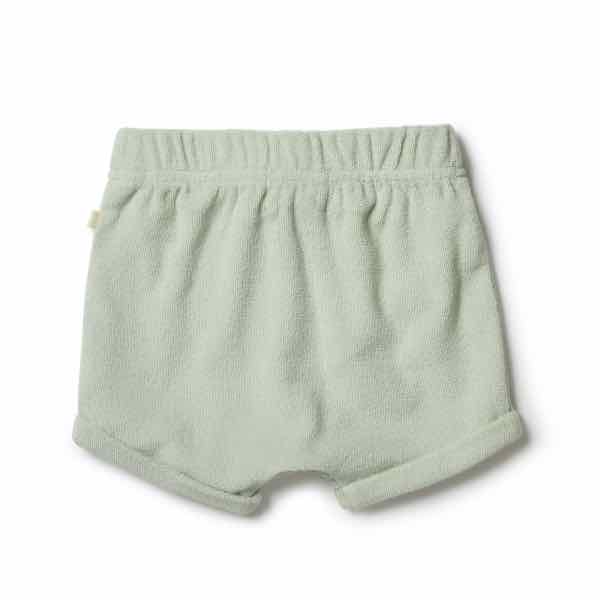 WILSON & FRENCHY Organic Terry Short - Pebble back view