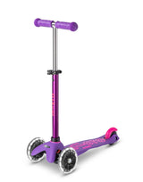 MICRO SCOOTERS Mini Micro Deluxe LED 3 Wheel Scooter - Purple/Pink
