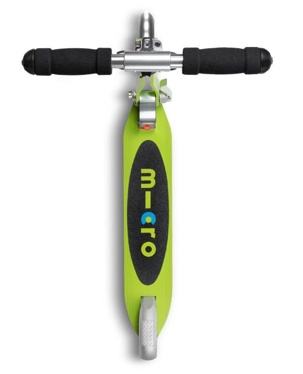 Micro Sprite Light Up Scooter - Chartreuse top view