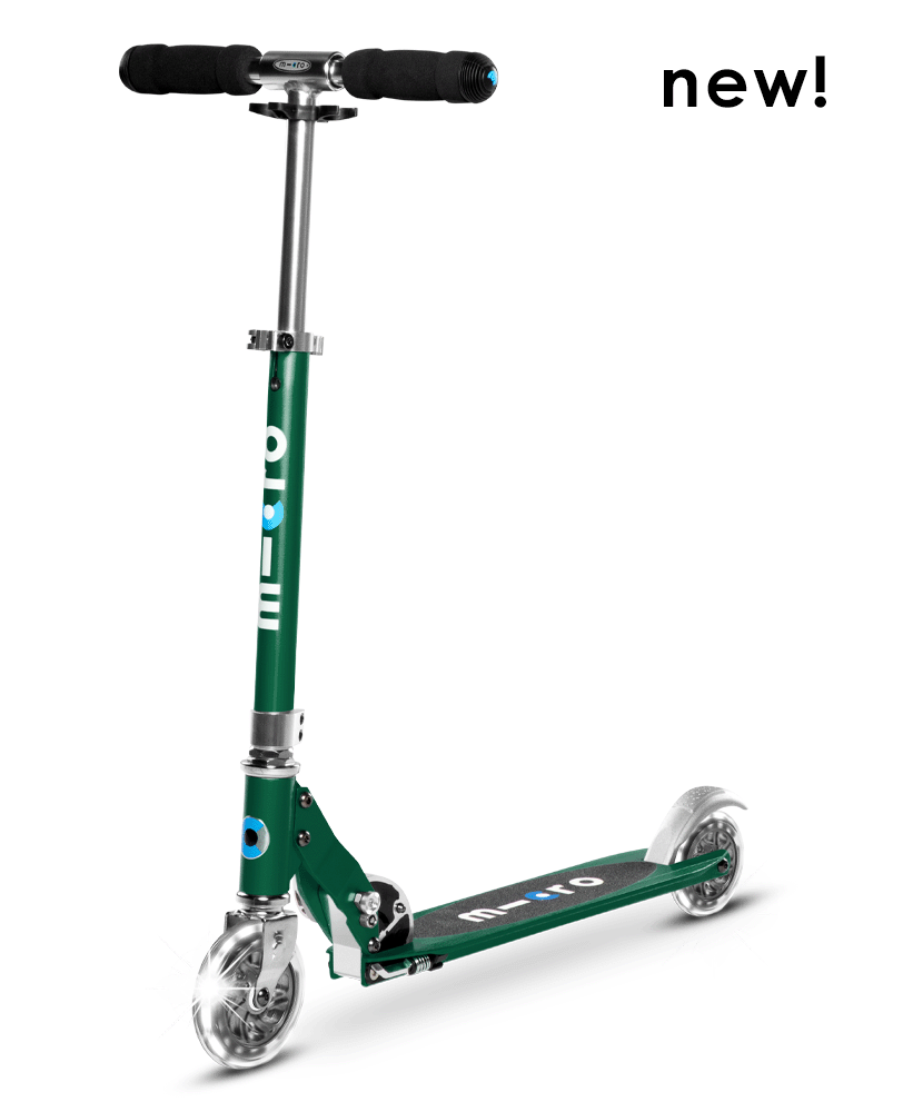 Micro Sprite Light Up Scooter Forest Green