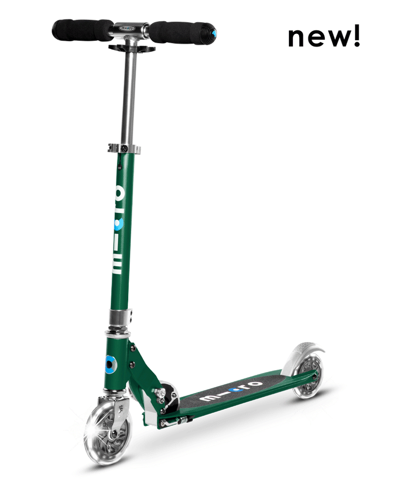 Micro Sprite Light Up Scooter - Forest Green