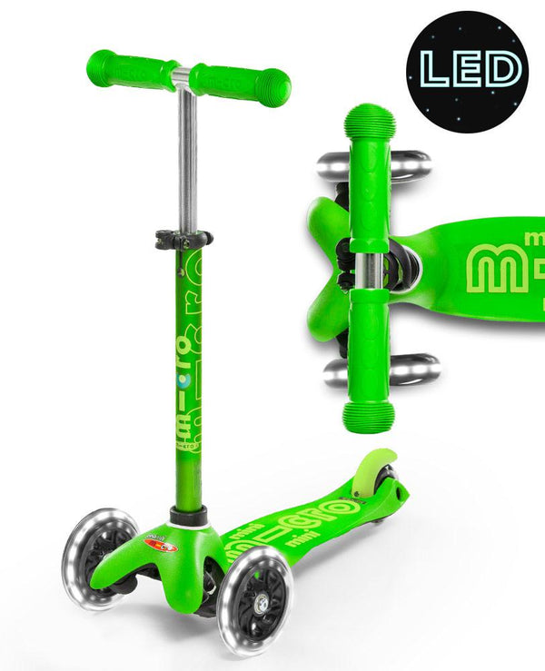 MICRO SCOOTERS Mini Micro Deluxe LED - Green